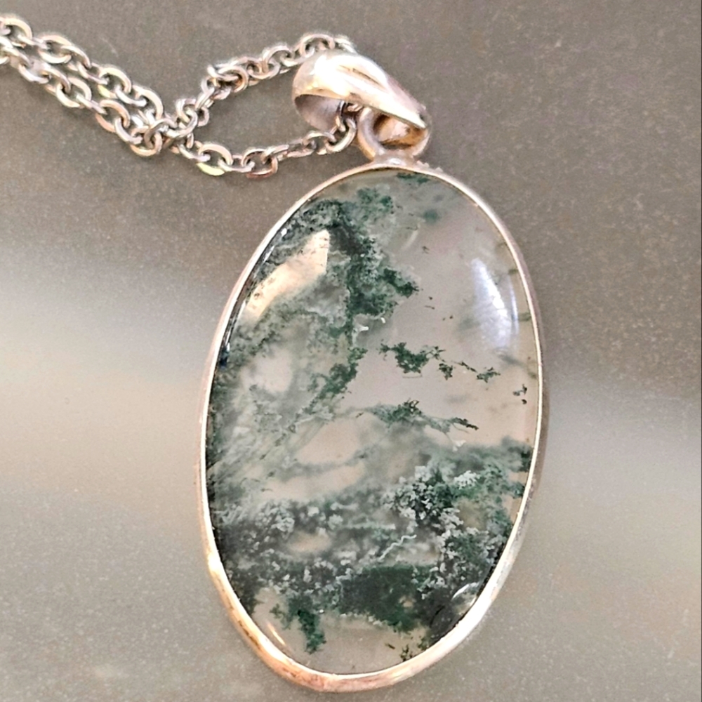 Moss Agate Pendant